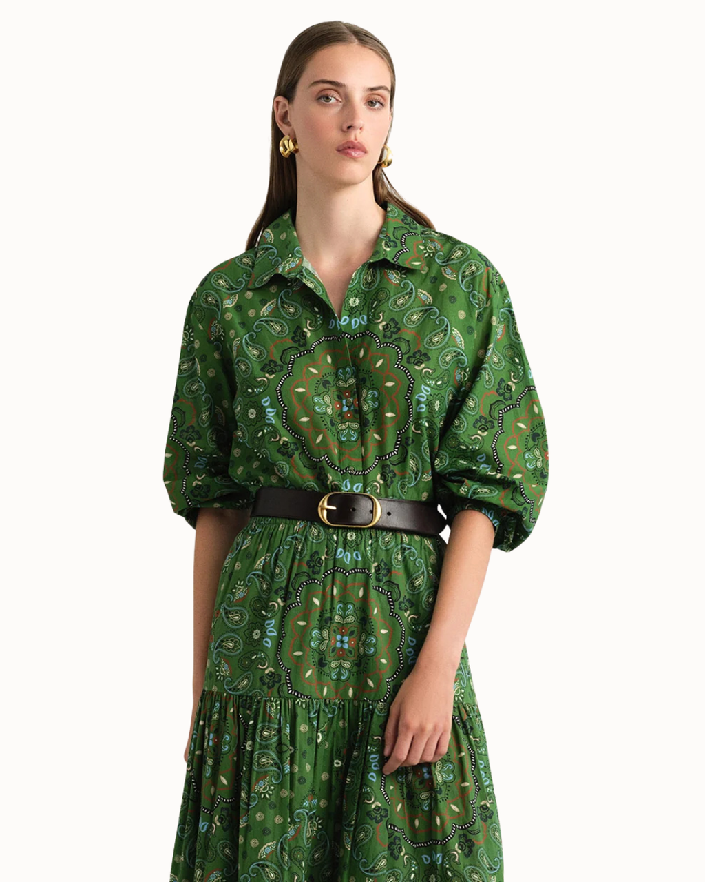 Rumson Top - Bandana Green