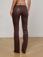 Selma Coated Jean in Chocolate