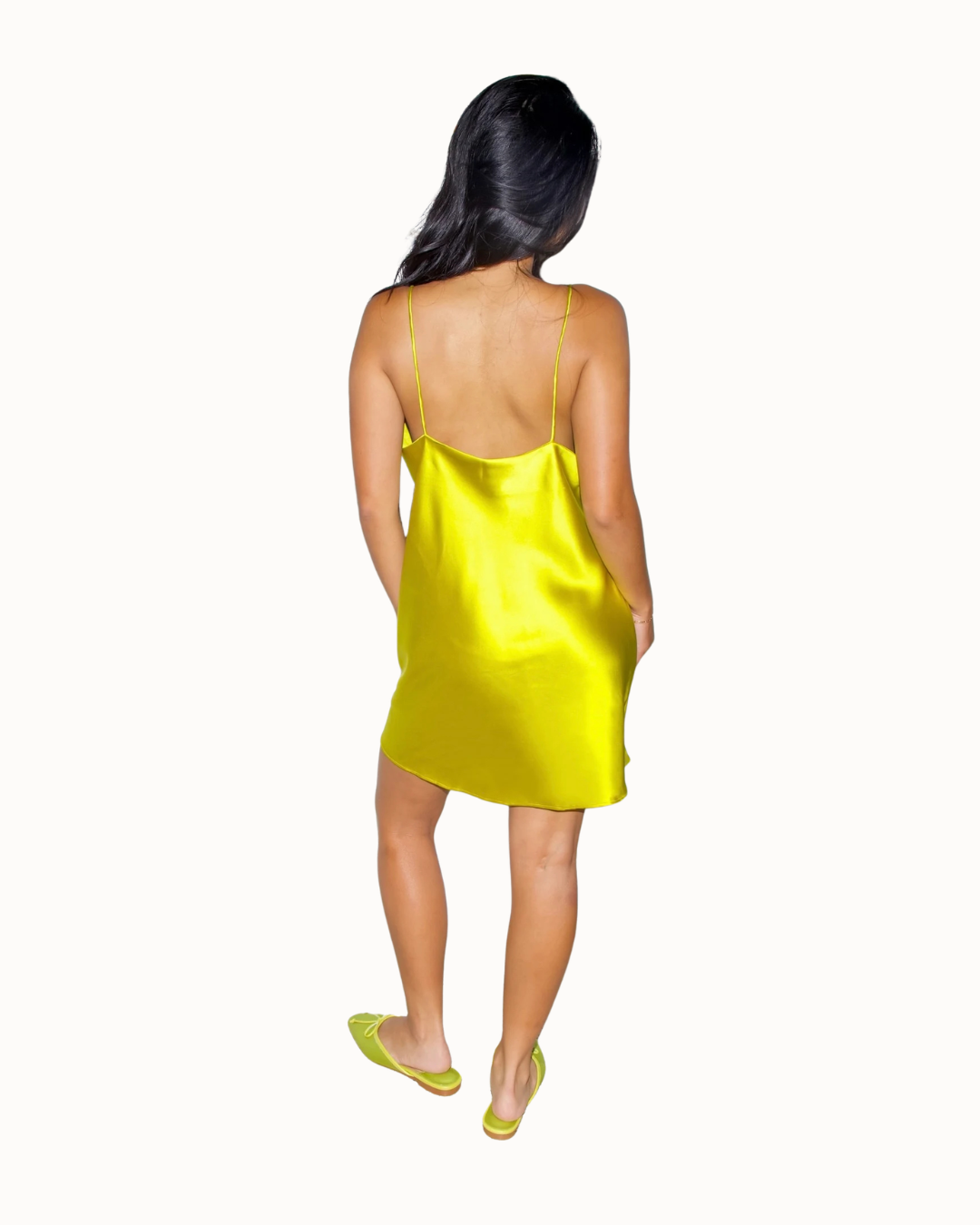 Signature Slip Dress - Chartreuse
