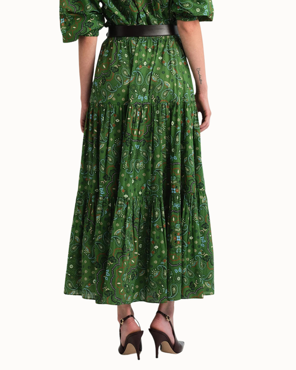 Melanie Skirt - Bandana Green