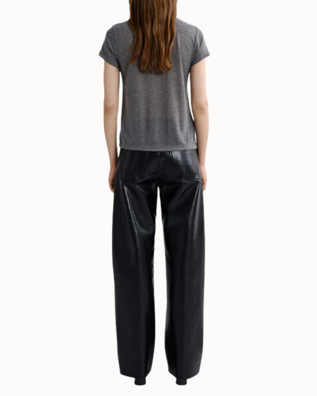 Long Line Adine Tee - Grey Heather