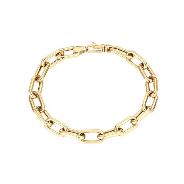 Adina Reyter 7mm 14k Gold Italian Chain Link Bracelet