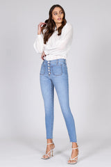 Black Orchid Ava Patch Pocket Jeans