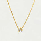 Signature Pave Pendant Necklace in Gold