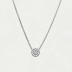 Signature Pave Pendant Necklace in Silver