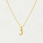 Classic Initial Necklace in Gold