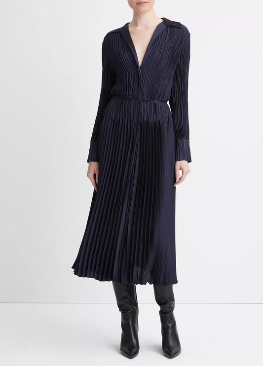 Pintuck Skirt Dress