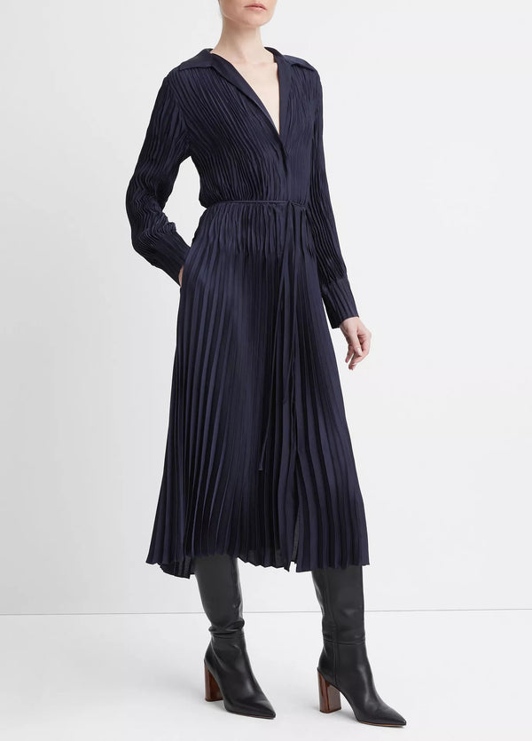 Pintuck Skirt Dress