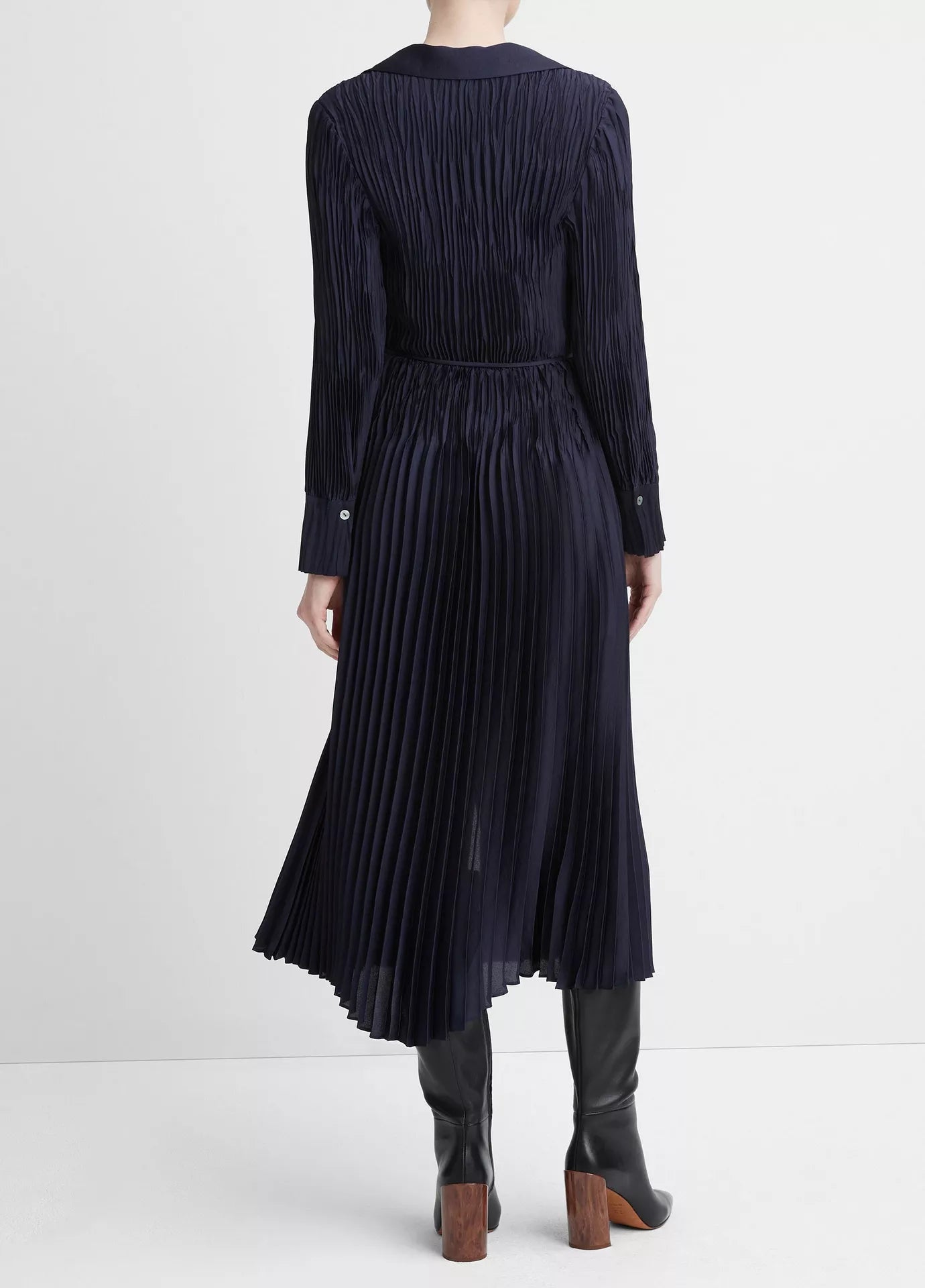 Pintuck Skirt Dress