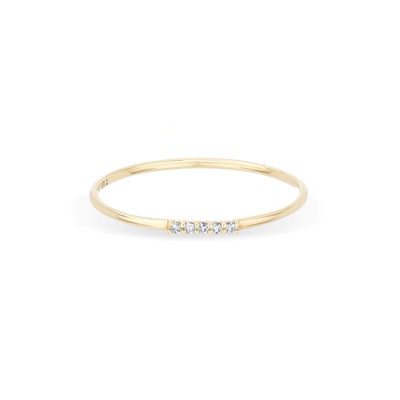 Adina Reyter Pave Dash Stacking Ring in Gold