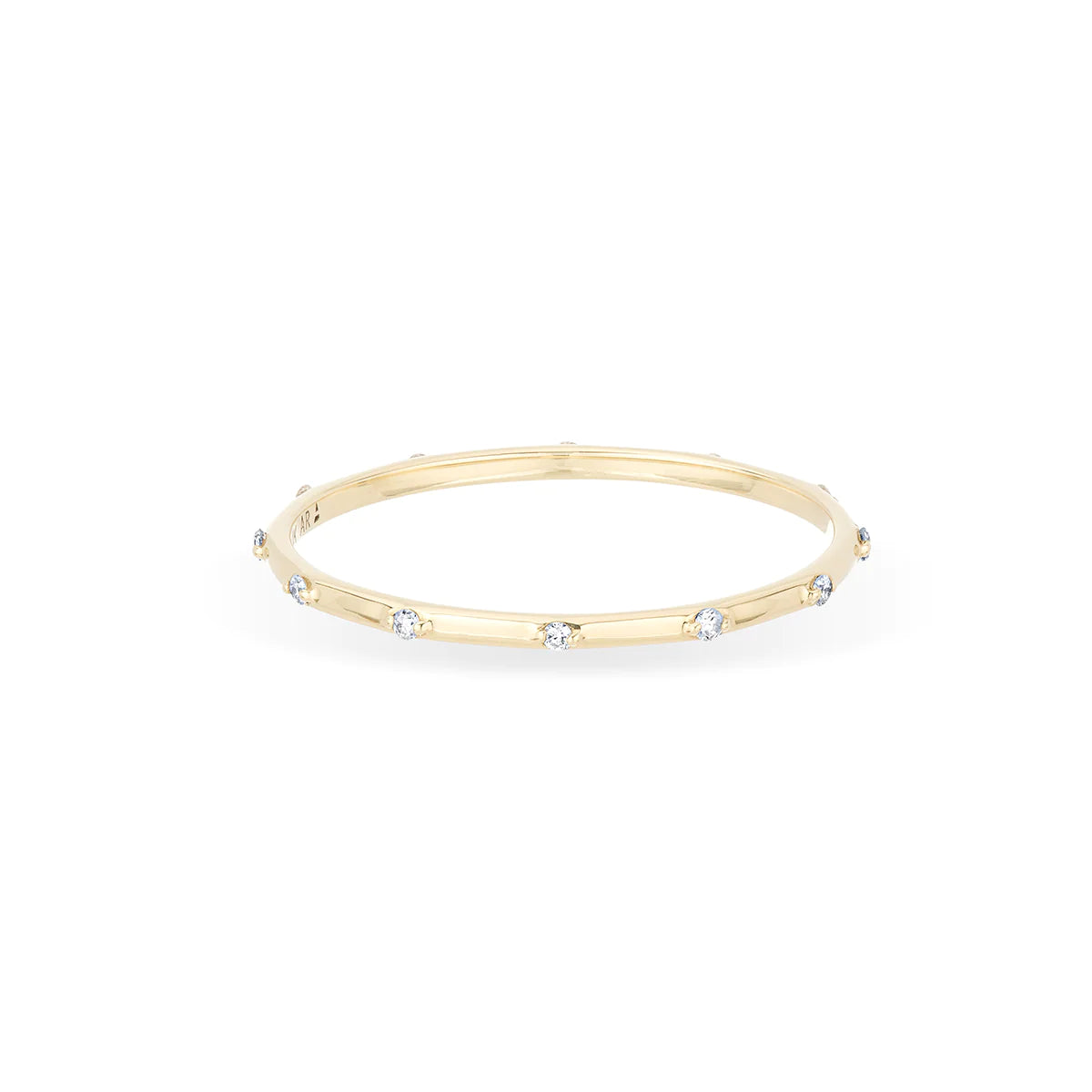 Diamond Station Eternity Ring in Gold