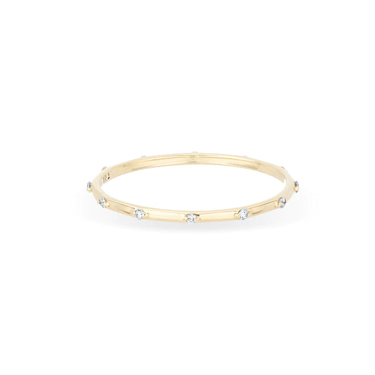 Diamond Station Eternity Ring in Gold
