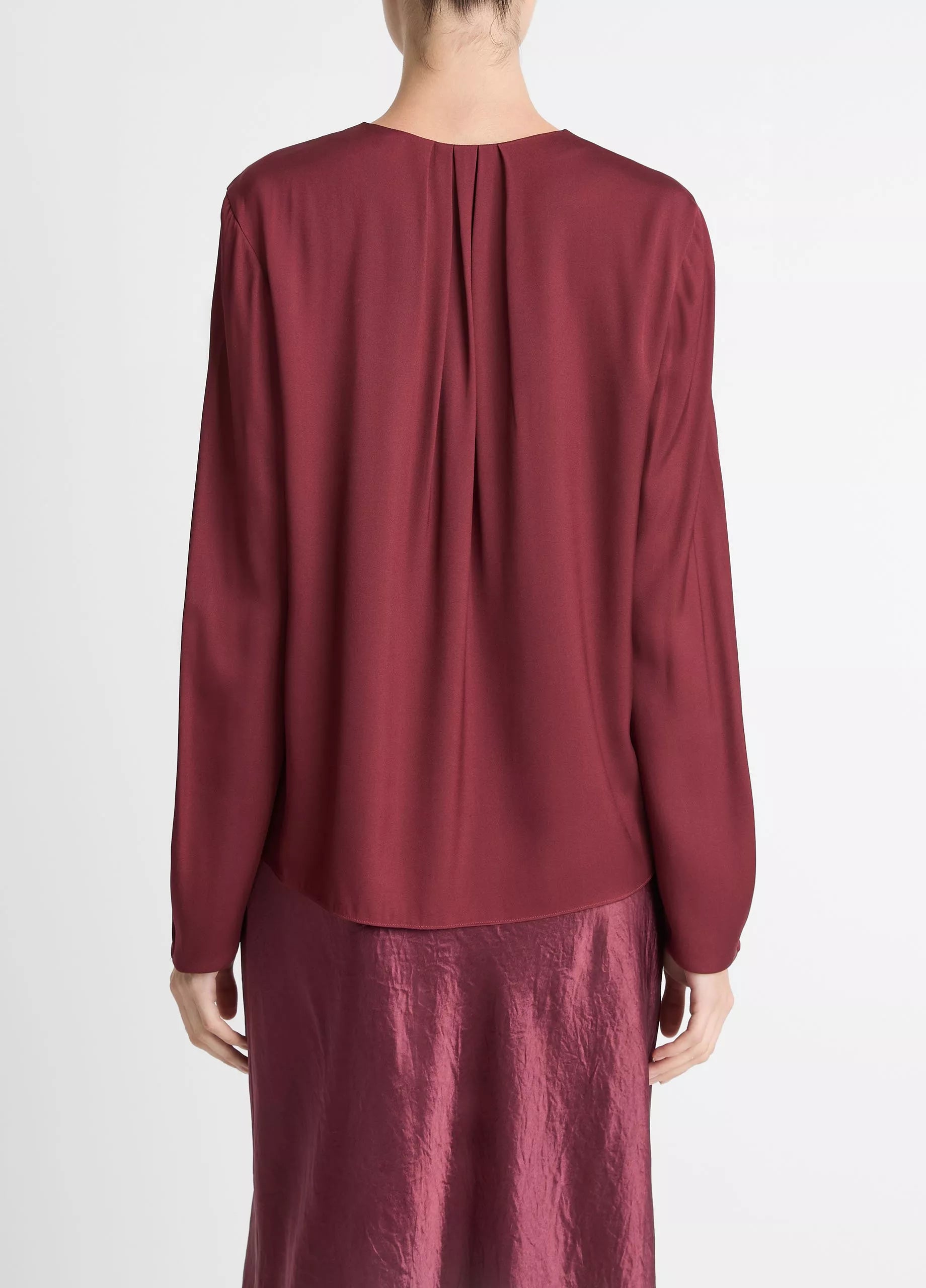 Pleated Neck Blouse