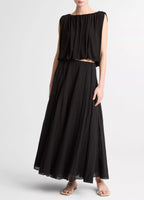 Crinkled Maxi Skirt