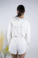 Project Social T Drew Bubble Hoodie in Ivory