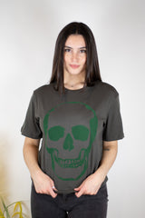 Chaser Flocked Skull Tee