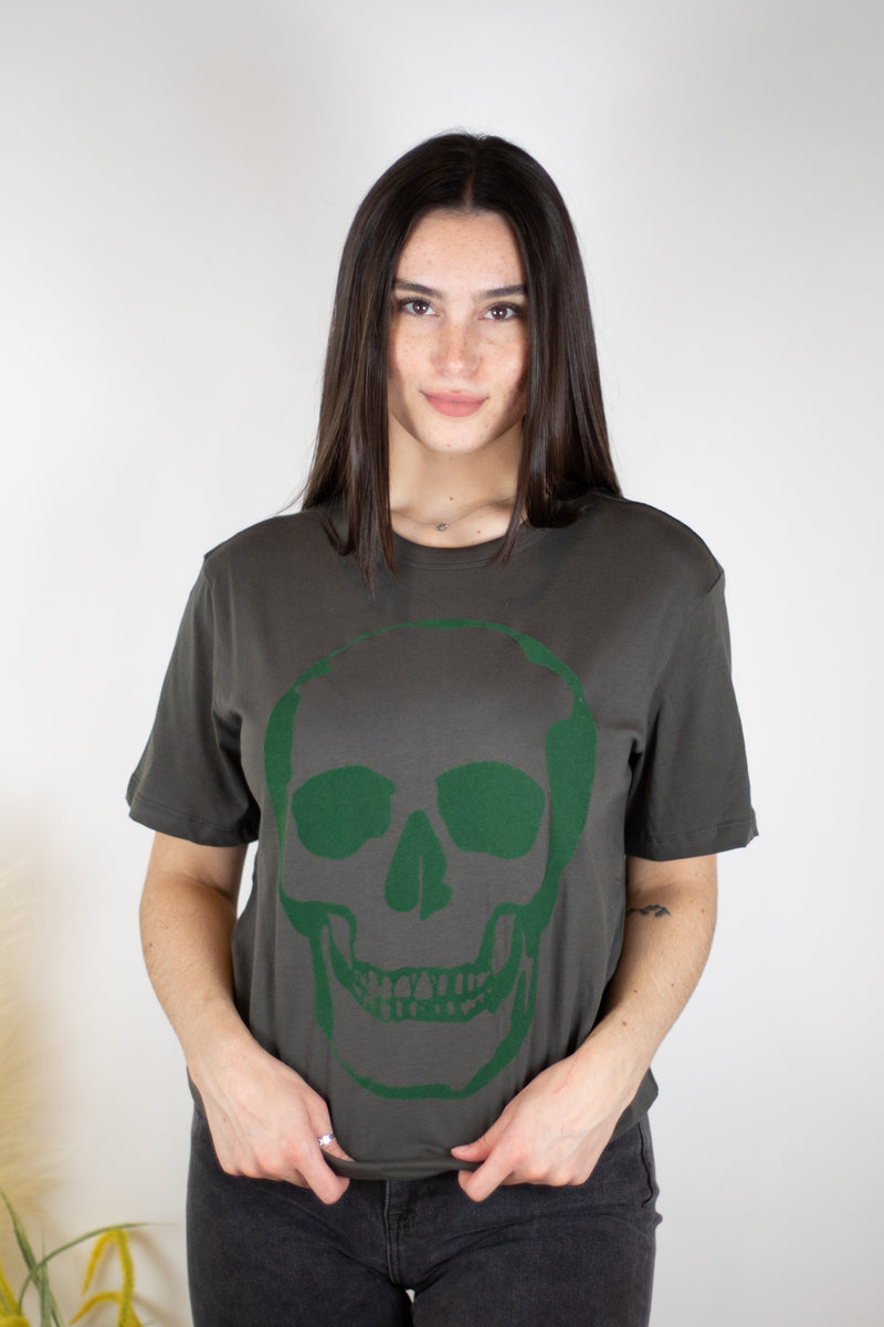 Chaser Flocked Skull Tee