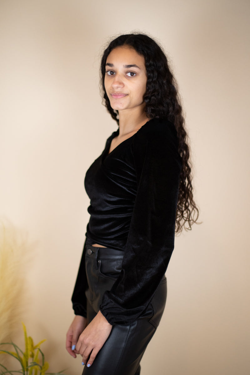 Project Social T Carita Velvet Top