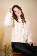 Allison Crochet Bomber Jacket