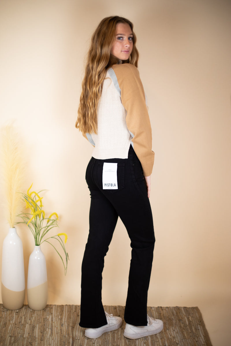 Pistola Teagan High Rise Vented Straight Jean