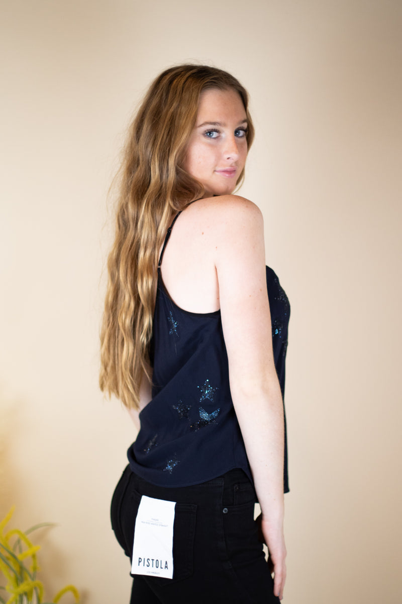Zadig & Voltaire Casel Soft Strass Stars Camisole