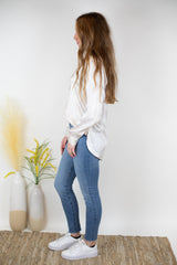 Black Orchid Carmen Ankle Fray Jeans