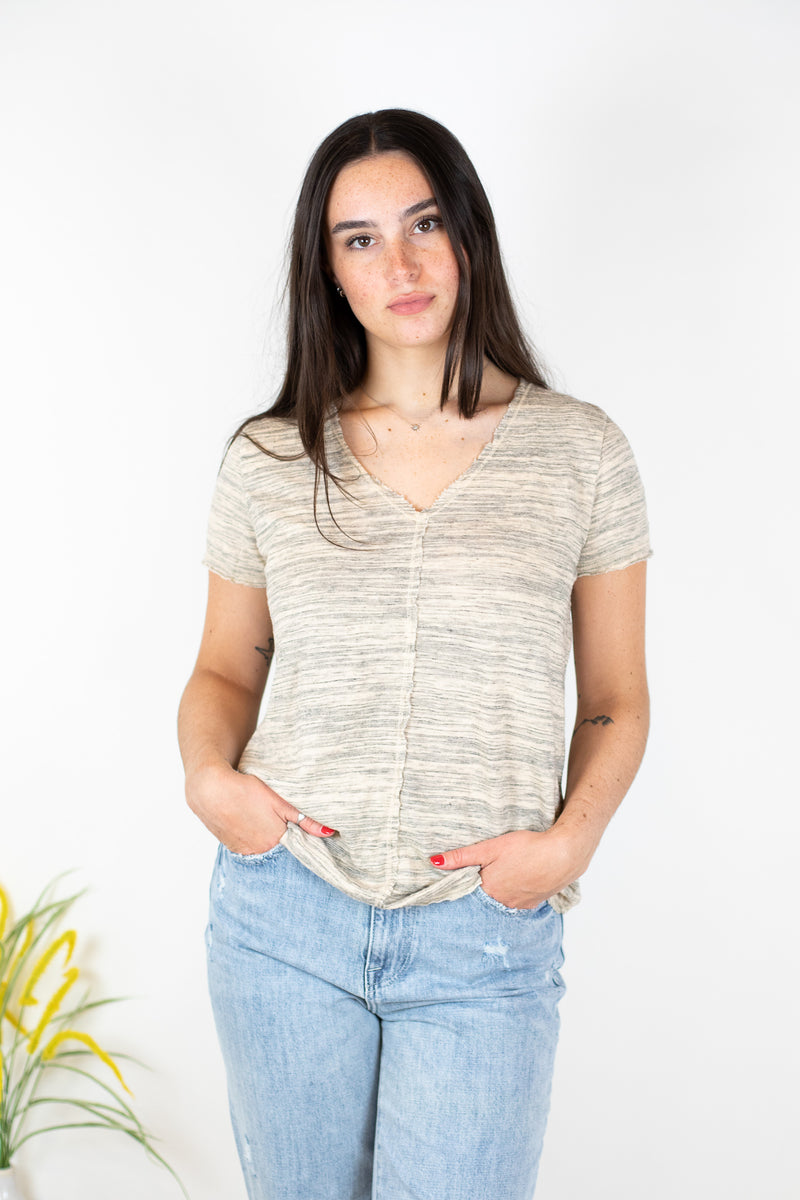 Project Social T Wearever Marled Tee in Cashew