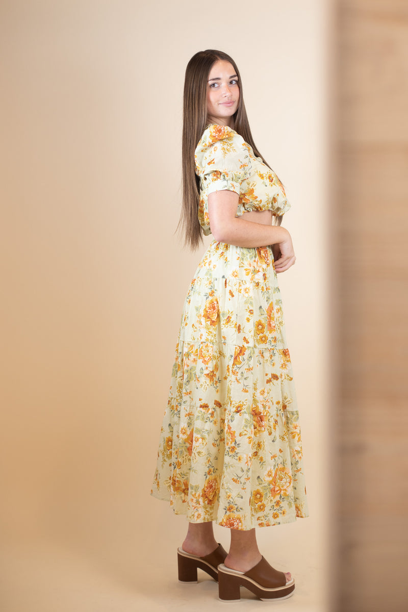 En Saison Vintage Floral Skirt
