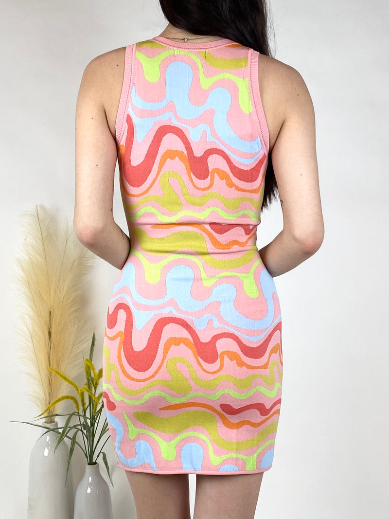 Nicole Miller Chakra Waves Knit Dress