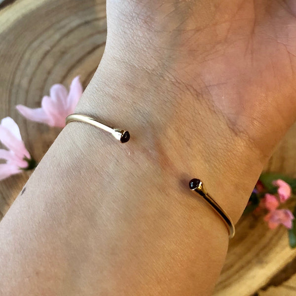 JoeLuc Garnet Cuff